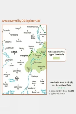 Ordnance Survey Explorer Map 336 Biggar and Broughton