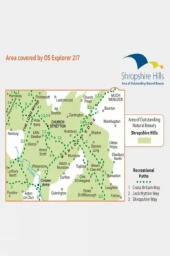 Ordnance Survey Explorer Map 217 The Long Mynd and Wenlock Edge