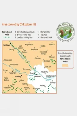 Ordnance Survey Explorer Map 158 Newbury and Hungerford