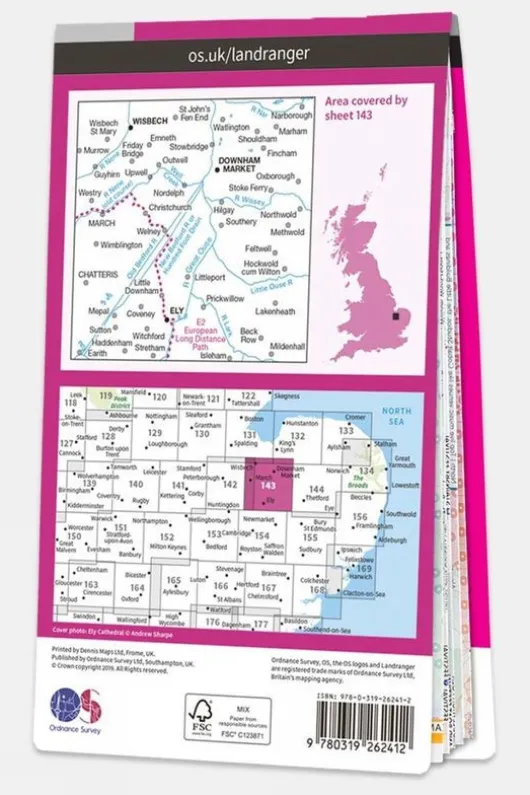 Ordnance Survey Landranger Map 143 Ely and Wisbech