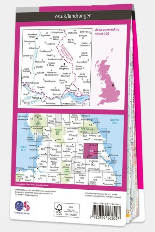 Ordnance Survey Landranger Map 106 Market Weighton
