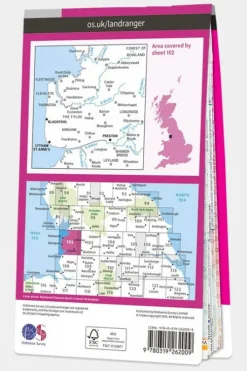 Ordnance Survey Landranger Map 102 Preston and Blackpool