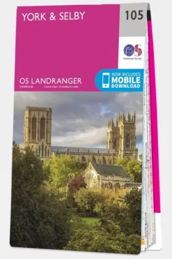 Ordnance Survey Landranger Map 105 York and Selby