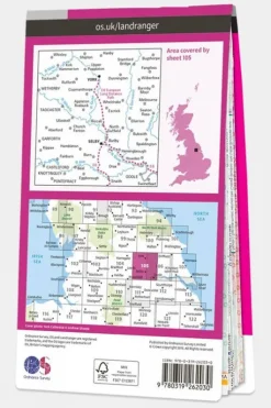 Ordnance Survey Landranger Map 105 York and Selby