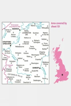 Ordnance Survey Landranger Map 151 Stratford-upon-Avon