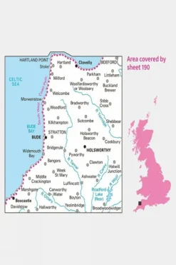 Ordnance Survey Landranger Map 190 Bude and Clovelly