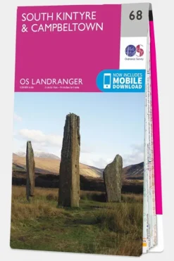 Ordnance Survey Landranger Map 68 South Kintyre and Campbeltown