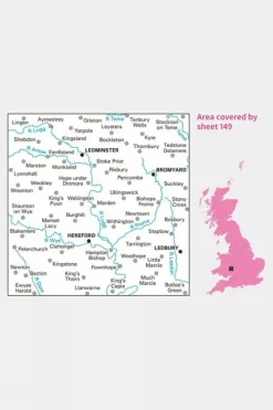 Ordnance Survey Landranger Map 149 Hereford And Leominster