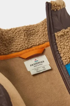 Passenger Mens Born Explorer Recycled Polar-Lined Sherpa Fleece