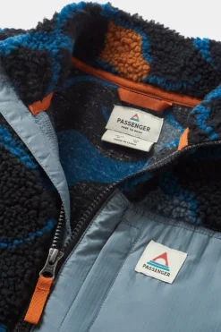 Passenger Mens Offroad Recycled Sherpa Half Zip Fleece