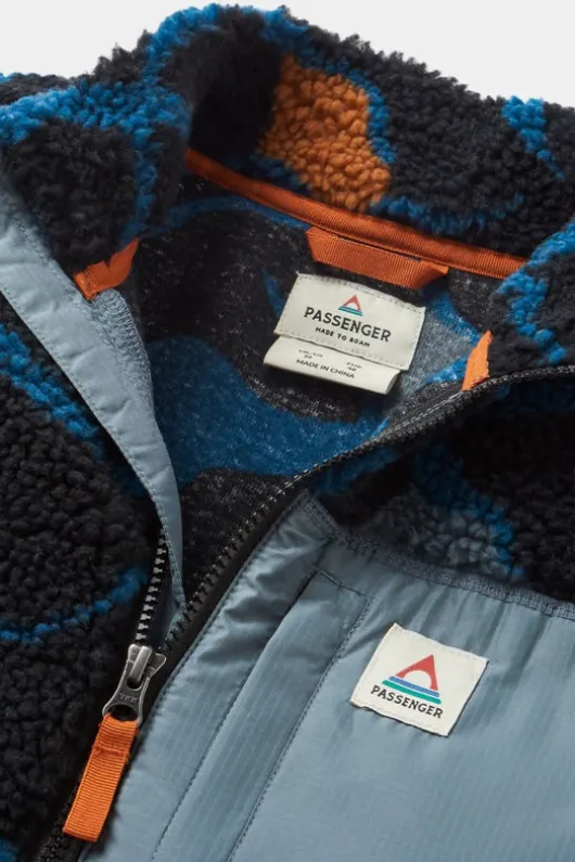 Passenger Mens Offroad Recycled Sherpa Half Zip Fleece