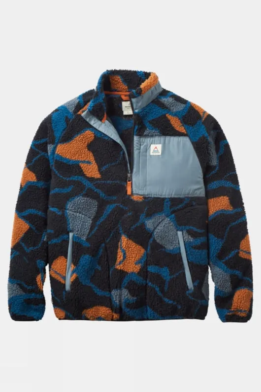 Passenger Mens Offroad Recycled Sherpa Half Zip Fleece