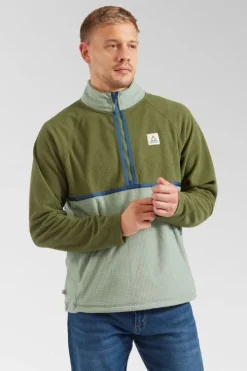 Passenger Mens Overlook Recycled Grid Polar Fleece