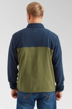 Passenger Mens Set Off Recycled Polar Quarter Zip Fleece