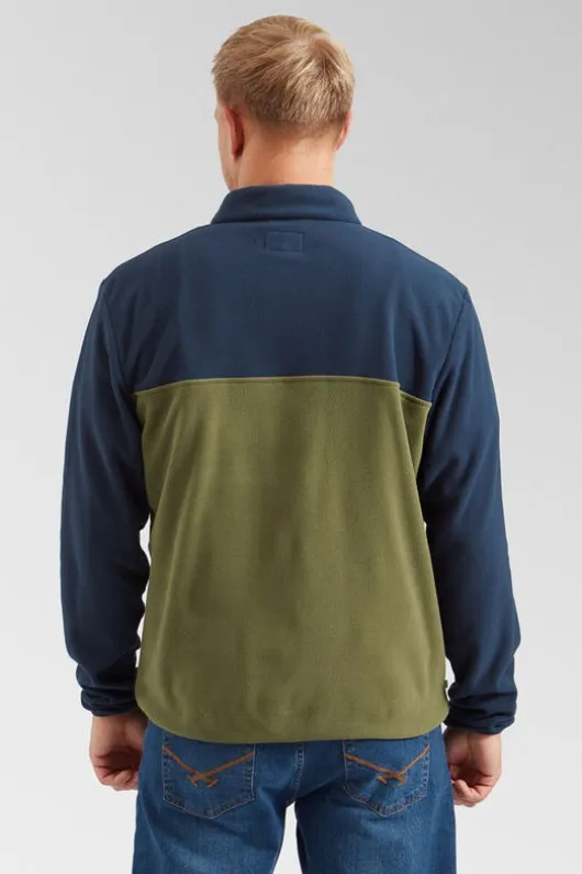 Passenger Mens Set Off Recycled Polar Quarter Zip Fleece