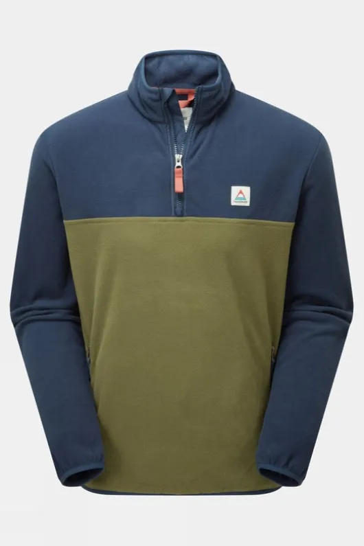 Passenger Mens Set Off Recycled Polar Quarter Zip Fleece