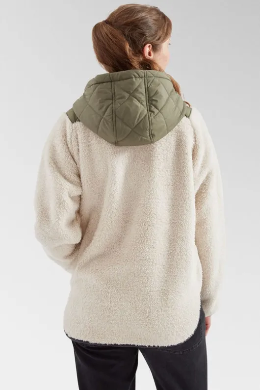 Passenger Womens Beaumont Recycled Sherpa Hooded Fleece