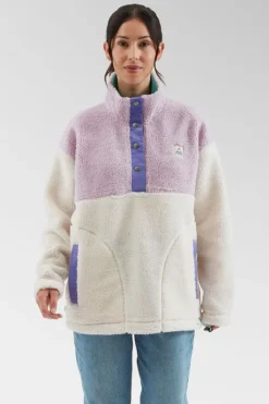 Passenger Womens Create Recycled Deep-Pile Sherpa Fleece