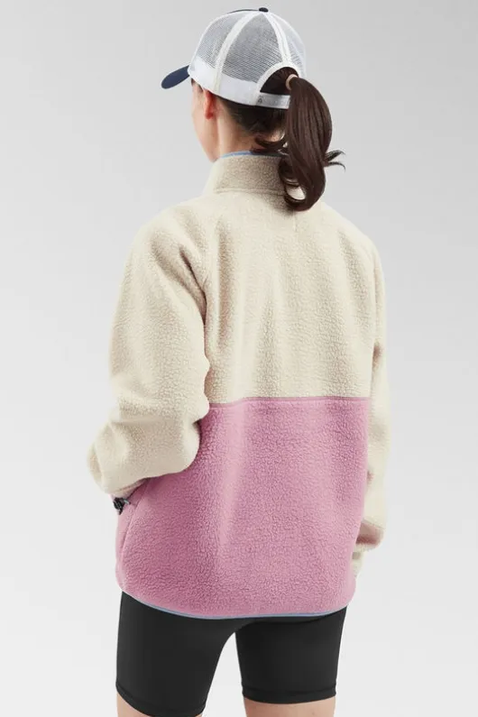 Passenger Womens Home 2.0 Half Zip Recycled Sherpa Fleece