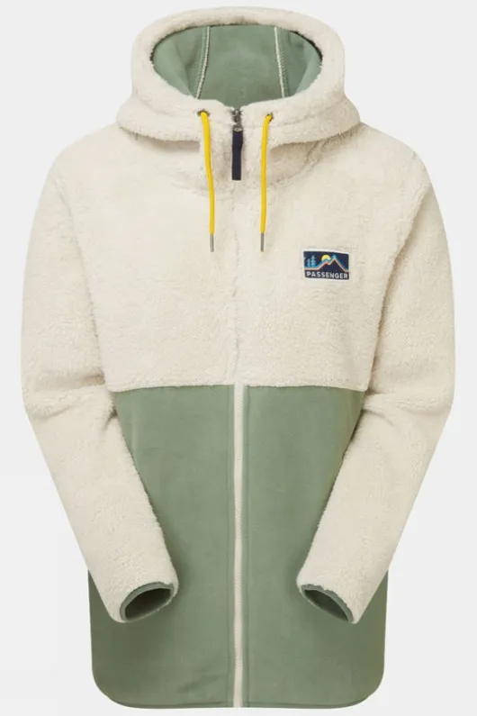 Passenger Womens Nestling Recycled Polar-Lined Sherpa Fleece