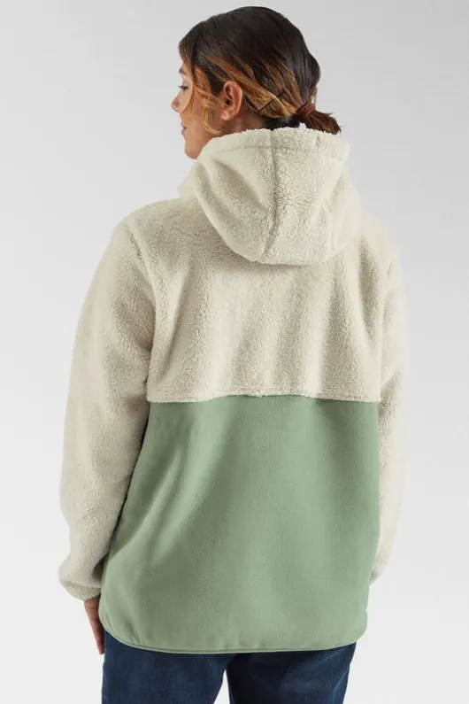 Passenger Womens Nestling Recycled Polar-Lined Sherpa Fleece
