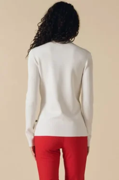 Poivre Blanc Womens Adele Knit Pullover