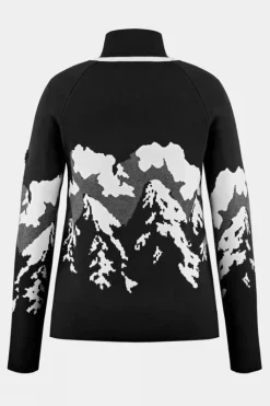 Poivre Blanc Womens Ambre Roll Neck Knit Sweater
