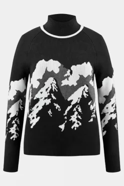 Poivre Blanc Womens Ambre Roll Neck Knit Sweater