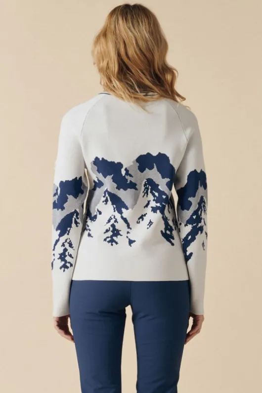 Poivre Blanc Womens Ambre Roll Neck Knit Sweater