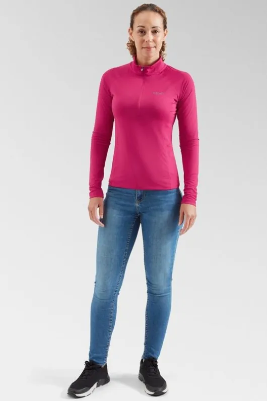 Rab Womens Sonic Long Sleeve Zip Top