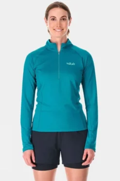 Rab Womens Sonic Long Sleeve Zip Top