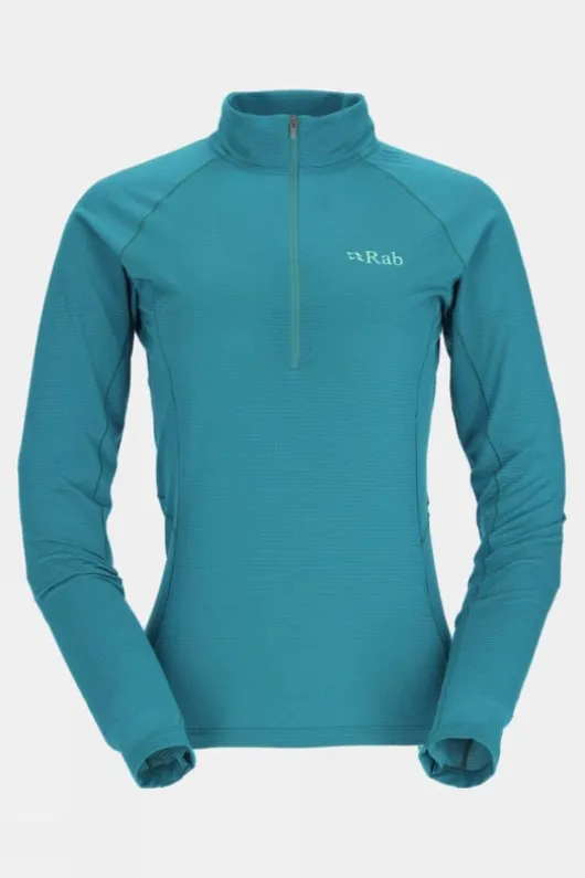 Rab Womens Sonic Long Sleeve Zip Top