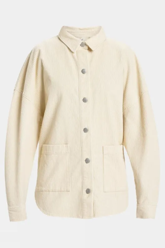 Roxy Womens Kick Back Cord Shirt Jacket