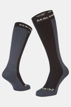 Sealskinz Mens Worstead Waterproof Cold Weather Knee Length Socks