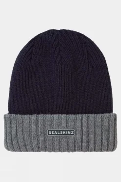 Sealskinz Unisex Bacton Waterproof Cold Weather Roll Cuff Beanie
