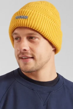 Sealskinz Unisex Gressenhall Waterproof Textured Stripe Roll Cuff Beanie
