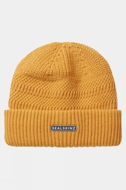 Sealskinz Unisex Gressenhall Waterproof Textured Stripe Roll Cuff Beanie