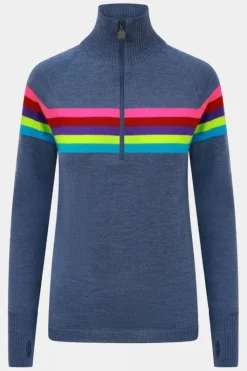 Snow Finel Womens Rainbow Merino Midlayer Top