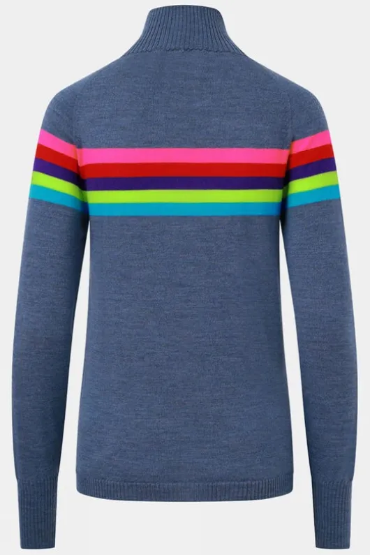 Snow Finel Womens Rainbow Merino Midlayer Top
