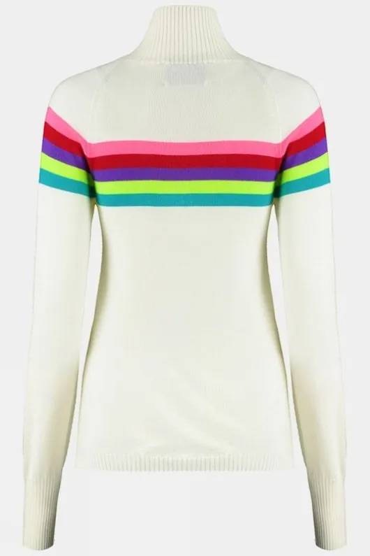 Snow Finel Womens Rainbow Merino Midlayer Top
