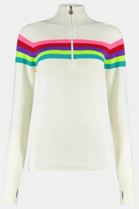 Snow Finel Womens Rainbow Merino Midlayer Top