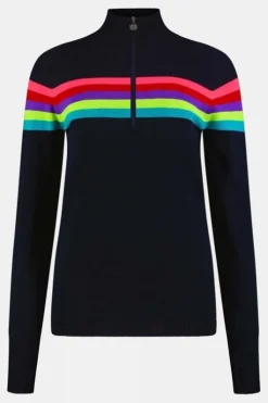 Snow Finel Womens Rainbow Merino Midlayer Top