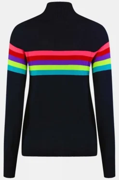 Snow Finel Womens Rainbow Merino Midlayer Top