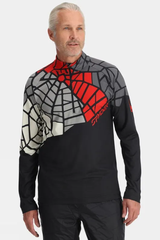 Spyder Mens Legacy Zip Neck Top