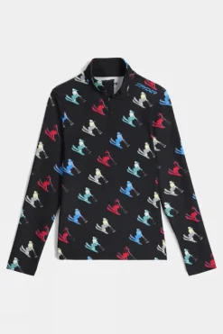 Spyder Womens Vivid Zip Neck Top