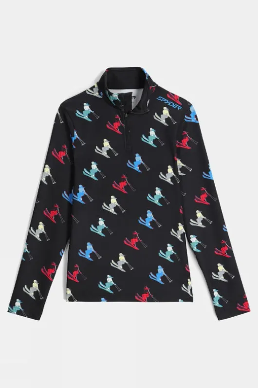 Spyder Womens Vivid Zip Neck Top