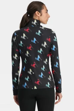 Spyder Womens Vivid Zip Neck Top