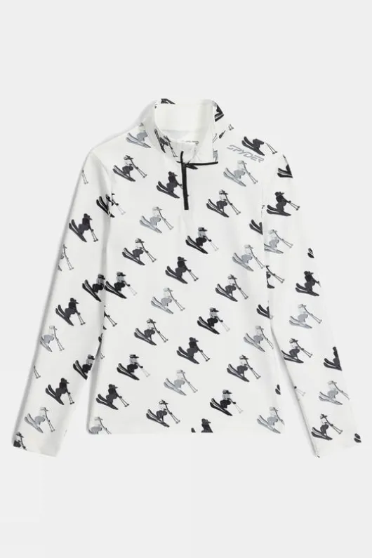 Spyder Womens Vivid Zip Neck Top