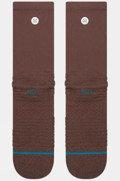 Stance Mens Solid Ribbed Mid Crew Socks