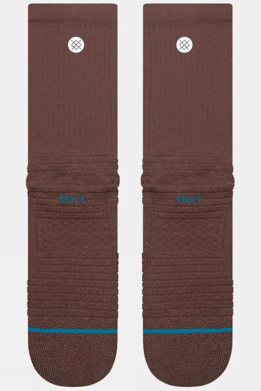 Stance Mens Solid Ribbed Mid Crew Socks